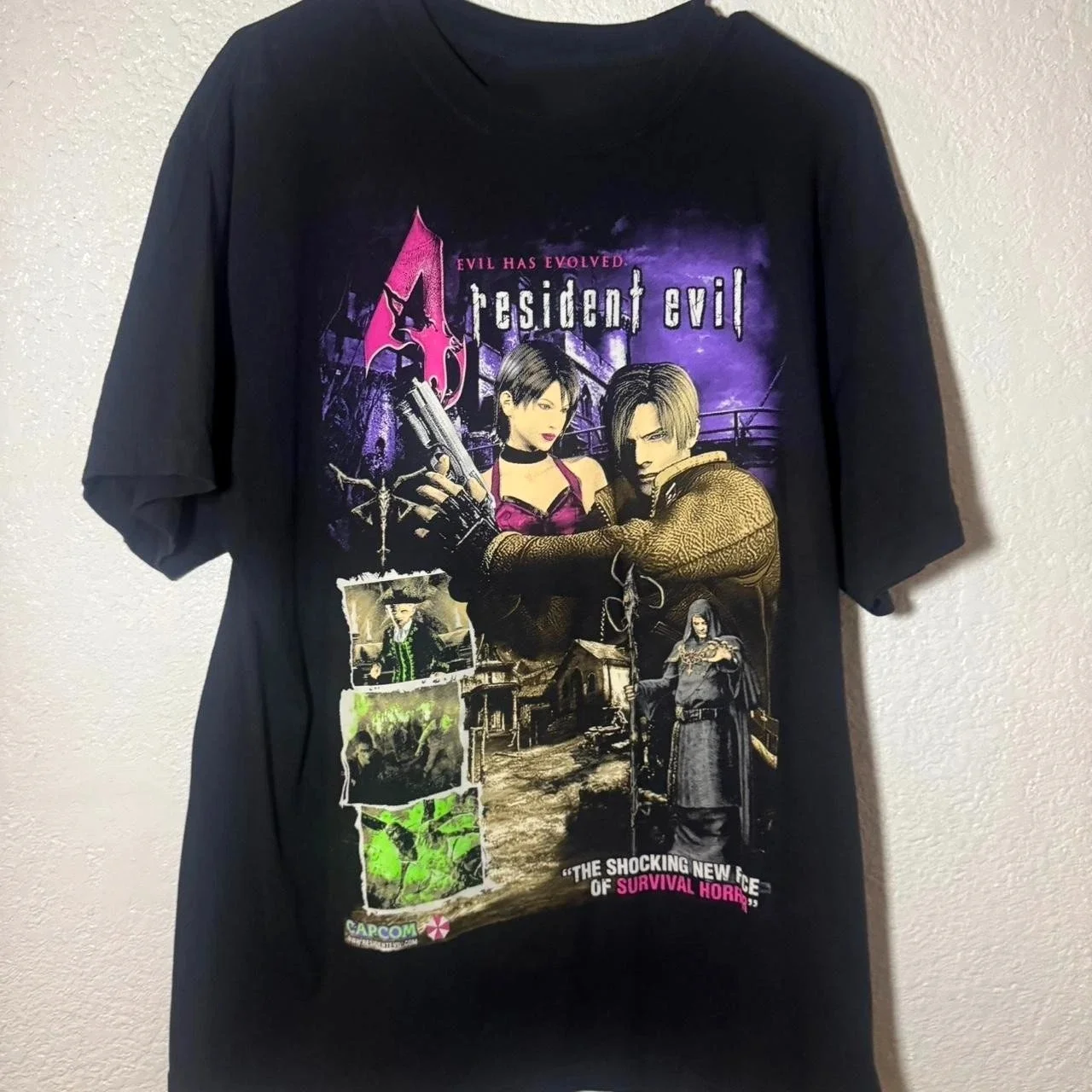 Resident Evil 4 Rare Variant  Vintage Horror Video Game  Graphic T-Shirt Cotton Men Women Streetwear Tee