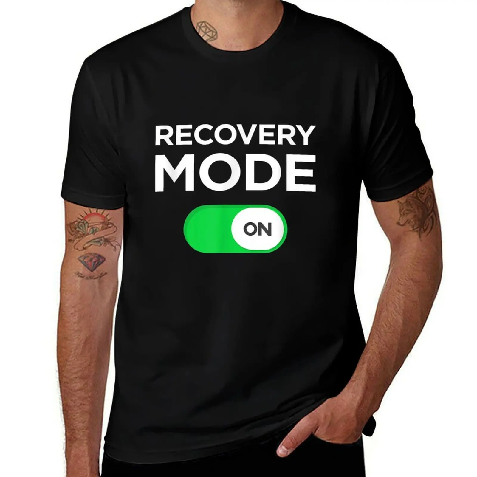 

Get Well Soon Gift Recovery Mode On Post Surgery Illnesssize S-5XL T-Shirt t shirts cotton 100% T-Shirt