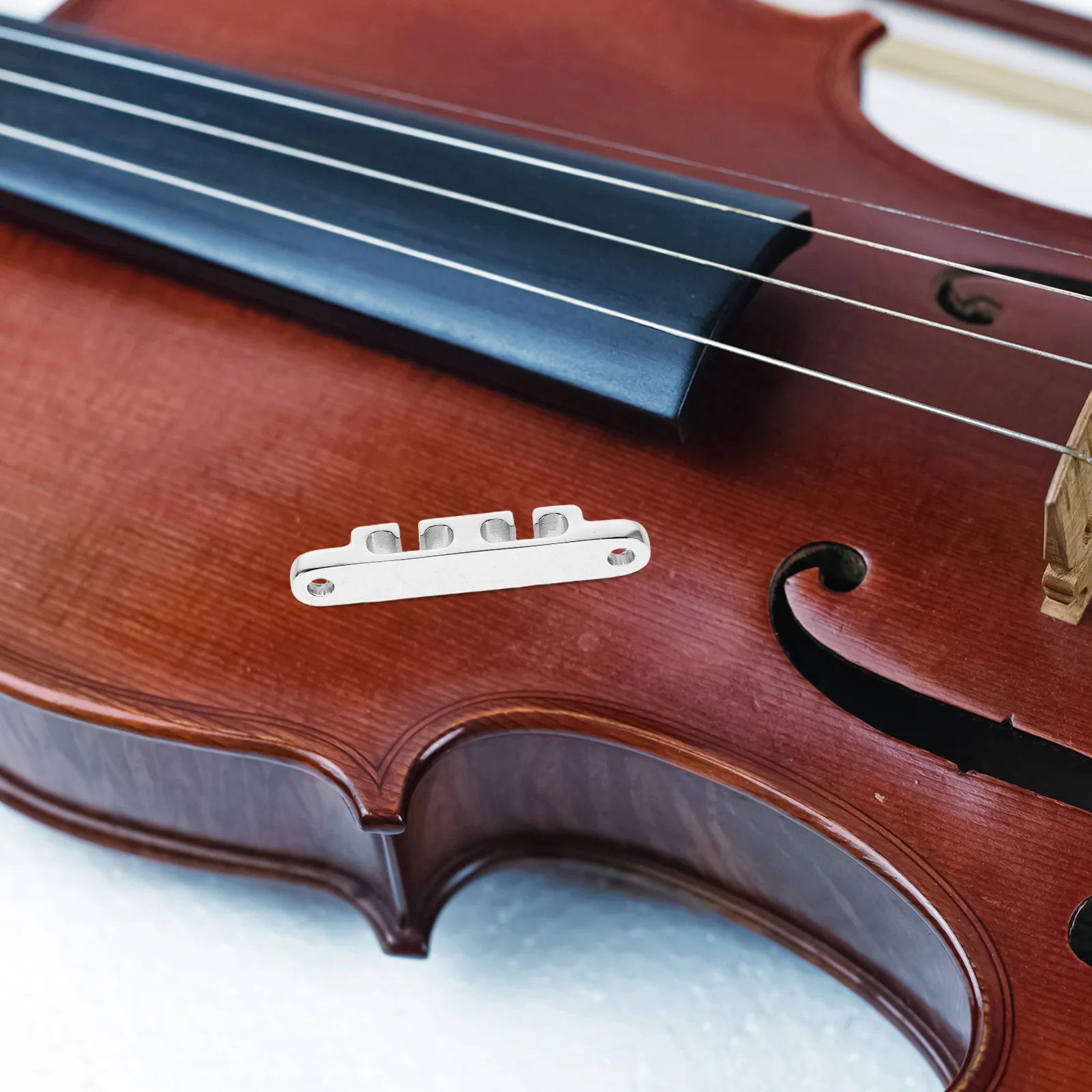 

Electric Bass String Retainer Silver Metal Stopper Precision Tuning Stability Durable Guitar Accessories For 6 String Bass