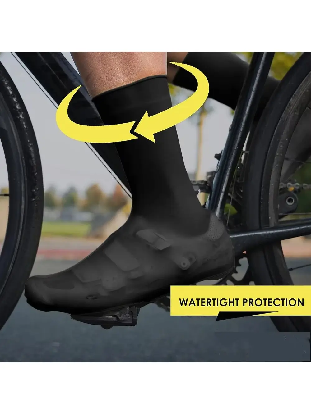 AliExpress NONE Silicone Toe Cover - Keeps feet Warm While Bike Riding in Cool, Spring Weather - for Men and Women