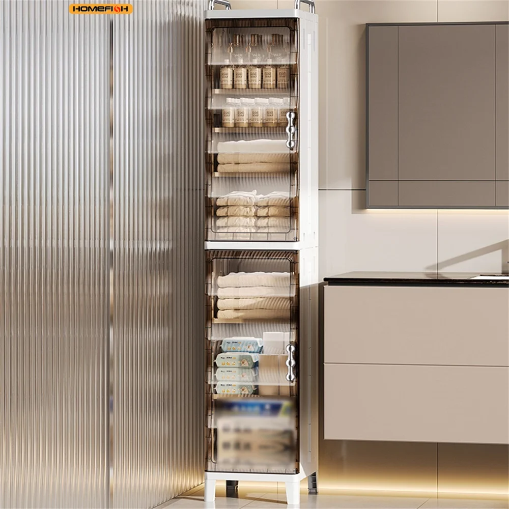 

Складной шкаф для хранения вещей с узким зазором