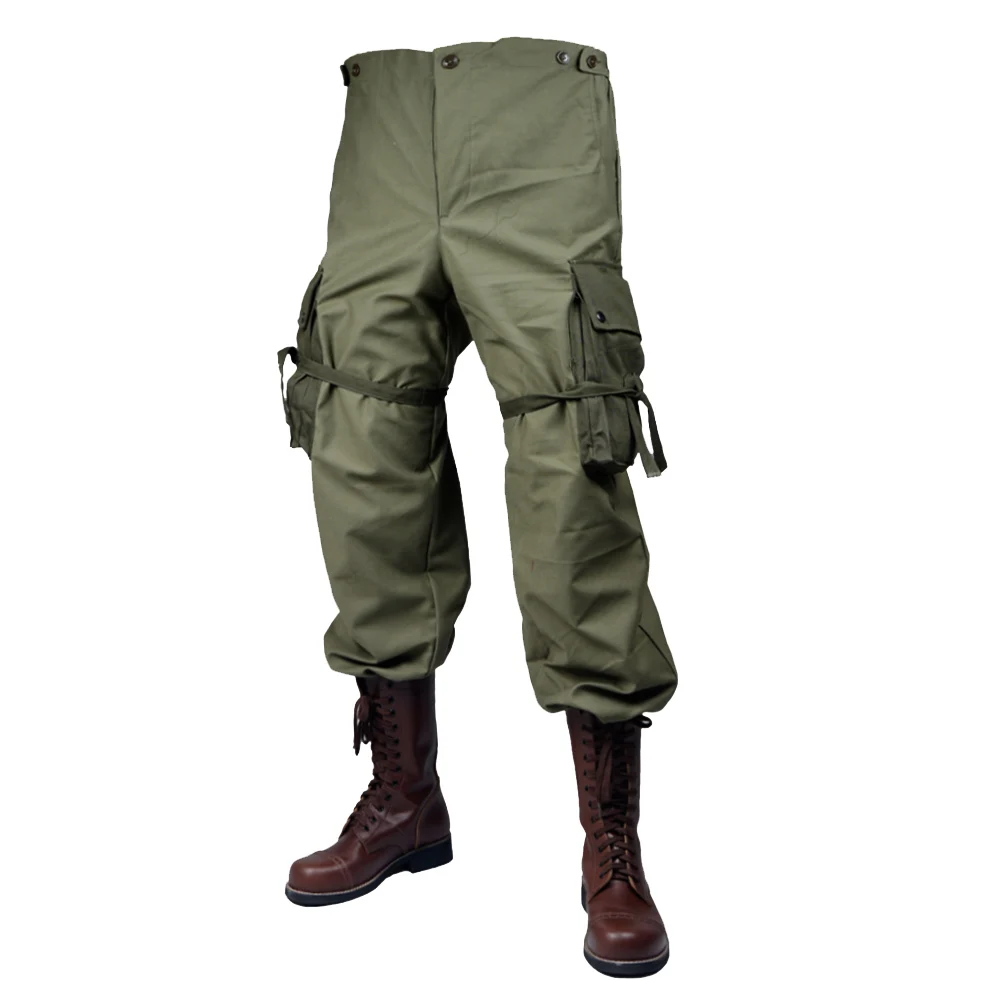 WWII WW2 M43 Pants Copy of World War II Clothing American Soldier Men\'s Pants Outdoor Casual Training Pants