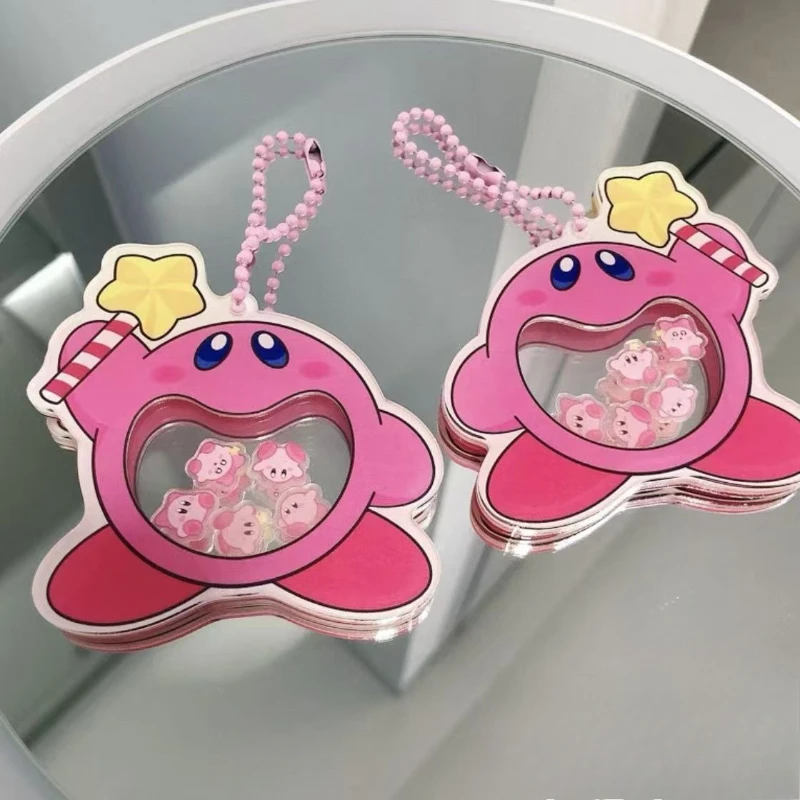 

Cartoon Kirby Acrylic Keychain Anime Accessories Cute Gift