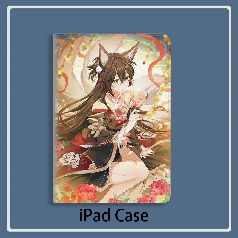 Honkai Star Rai Fugue Anime Case For iPad 10.2 9th 10th Air 6 5 Mini 4 5 7Case Luxury Silicone Pro 12.9 11 13 For iPad Air 2 3 4