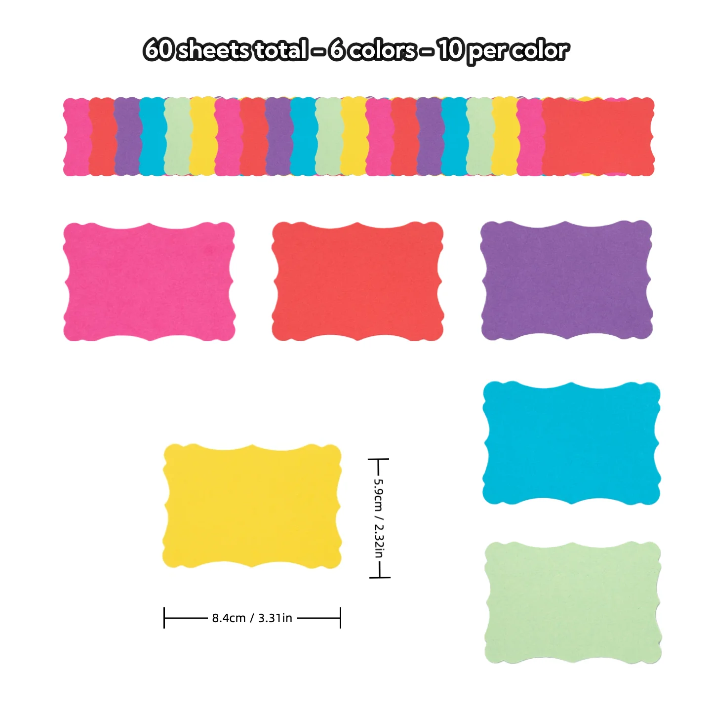 Clearance! 60PCS Colorful Small Blank Cards, Thanksgiving New Year Christmas Greeting Cards Gift Wedding Party Invitation Cards