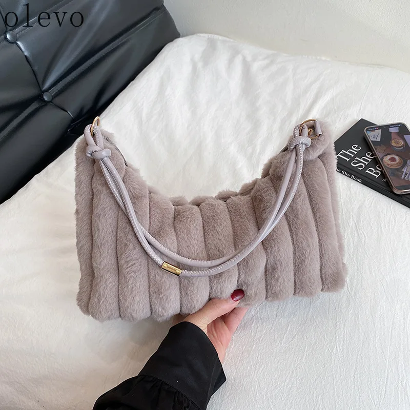 

Pleated Bubbles Handbags Padded Casual Underarm Quilted Bag Plush Shoulder Bag for Women Shoulder Bags Tote Cloud Bag Purse