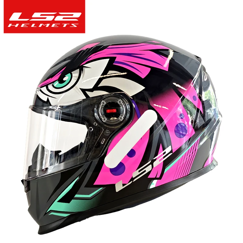 

LS2 Full Face Motorcycle Helmet Men Women Motocross Helmet For Women ABS Shell ECE Approved Motorcycle Accessories FF358