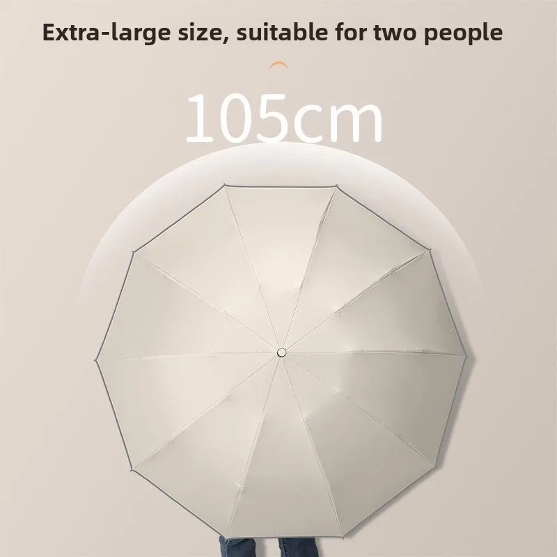 Automatic Sunshade Umbrella Advertising Business Use Car Mounted Reflective Strip Large Size Windproof Double Person Umbrella