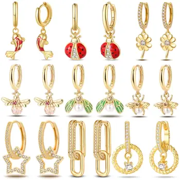 10 best sales Pandora 925 originale Aretes - №6