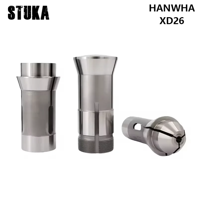 Stuka pinça para hanwha xd26 161e f32 76-221 t227 (451.001) cd25 tipo suíço torno guia de carboneto bucha