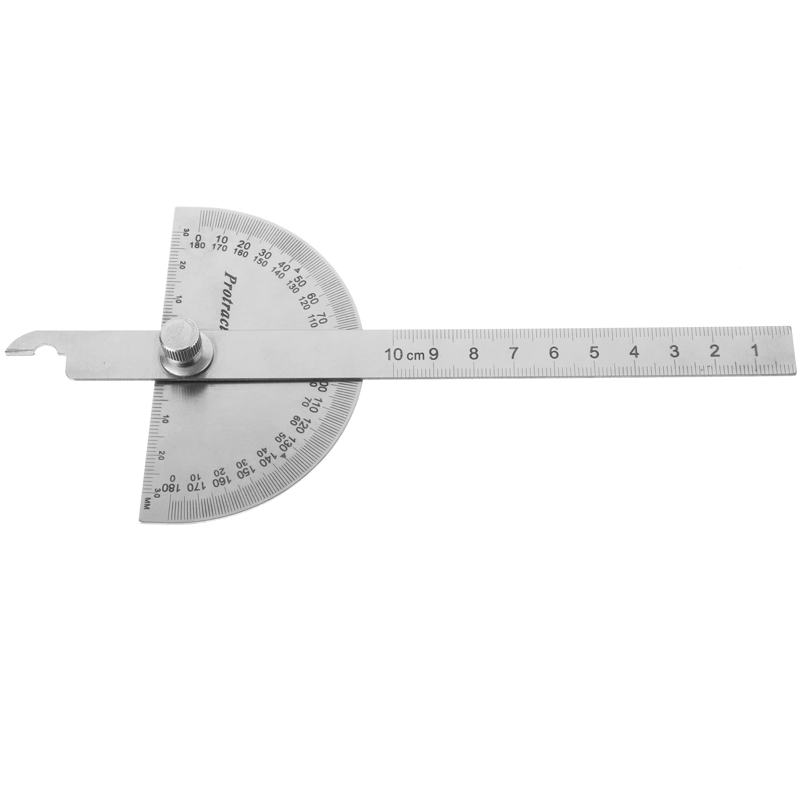 

Multi Functional 180 Degree Angle Ruler Stainless Steel Protractor for Woodworking Projects with Arm Angle Tool