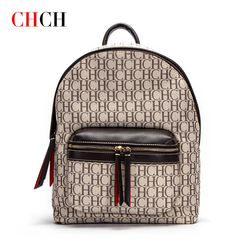 HC Luxury Brand 2024 Spring Commuter Campus Backpack Men's and Women's Jacquard Silk Screen Backpack