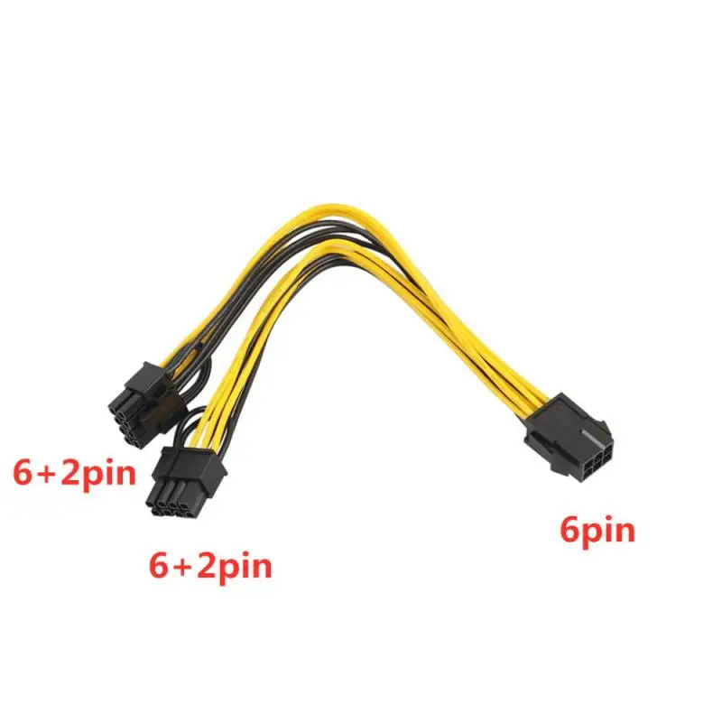 Gpu Video Card Cable 6pin To 8pin Adapter Data Cable Splitter For Video Card 20j27 20cm Pcie Power Cable 8pin Powered Converter