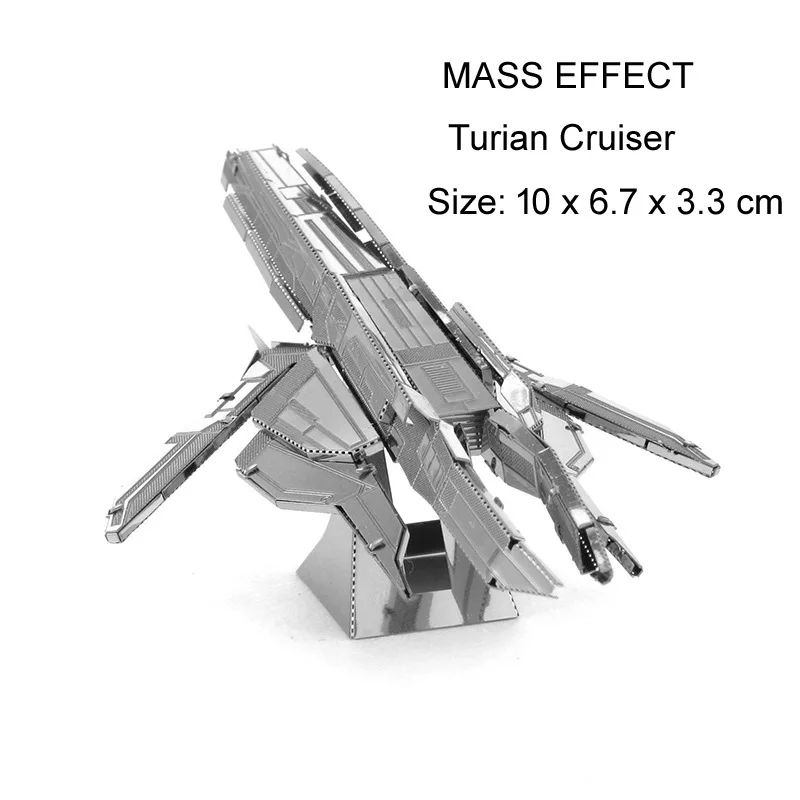 러브 퍼즐 메탈 조립 모델 DIY 3D 퍼즐 매스 이펙트 시리즈 노르망디 투란 크루저 챌린징 메탈 3D 퍼즐 키트 성인용