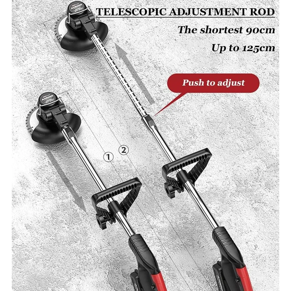 เครื่องตัดหญ้าที่มีประสิทธิภาพสำหรับใช้ในบ้านและสวน เครื่องตัดหญ้าไฟฟ้าขนาดกะทัดรัดพร้อมใบมีดพลาสติก ใช้พลังงานจากแบตเตอรี่ลิเธียมไอออน