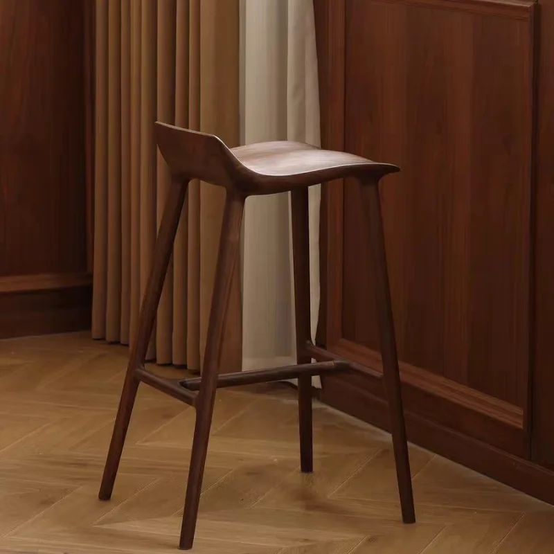 Tabourets de bar en bois peu encombrants, chaises de salle à manger uniques et minimalistes pour cuisine, mobilier universel Taburete Alto Salon