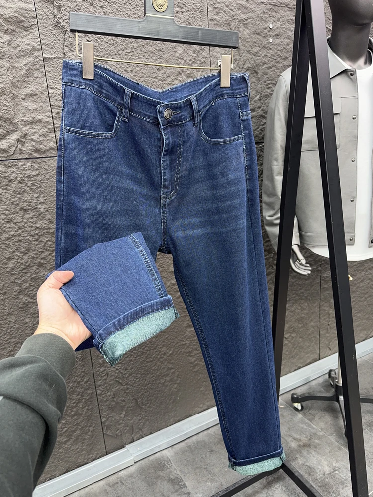 

Men's Casual Straight Leg Jeans Breathable Comfortable Spring Faion Pure Color Elastic Stretch Pampa& Brand