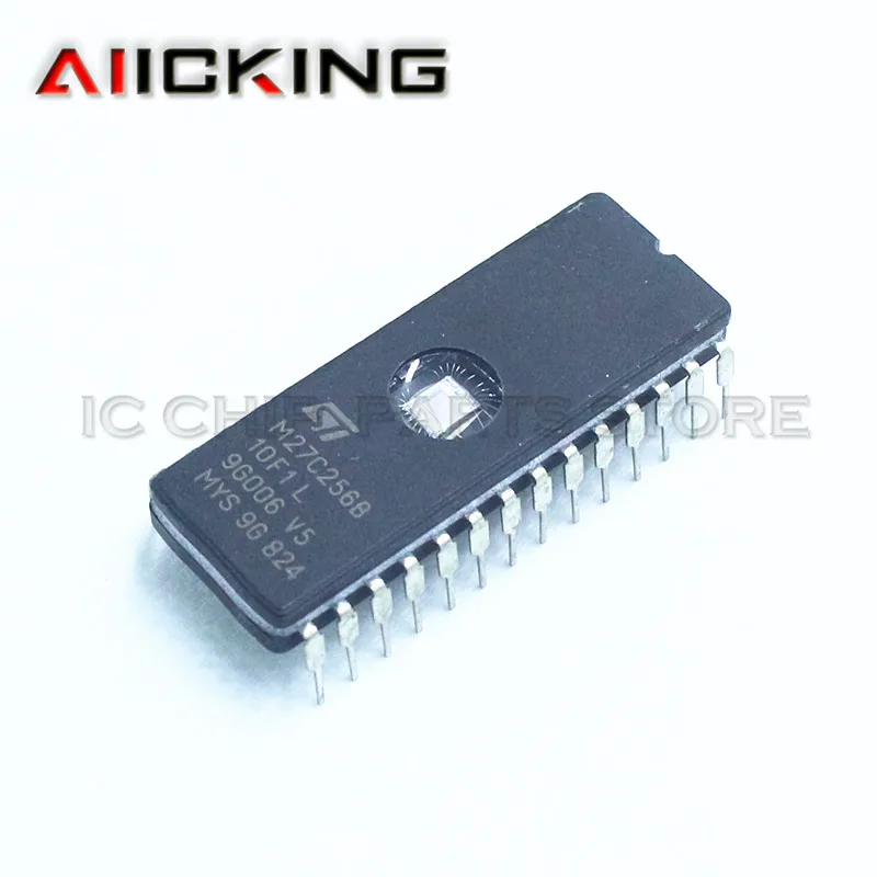 10pcs/lots, M27C256B-10F1 DIP28 EPROM, CMOS, 256K, Original IC Chip ,In Stock