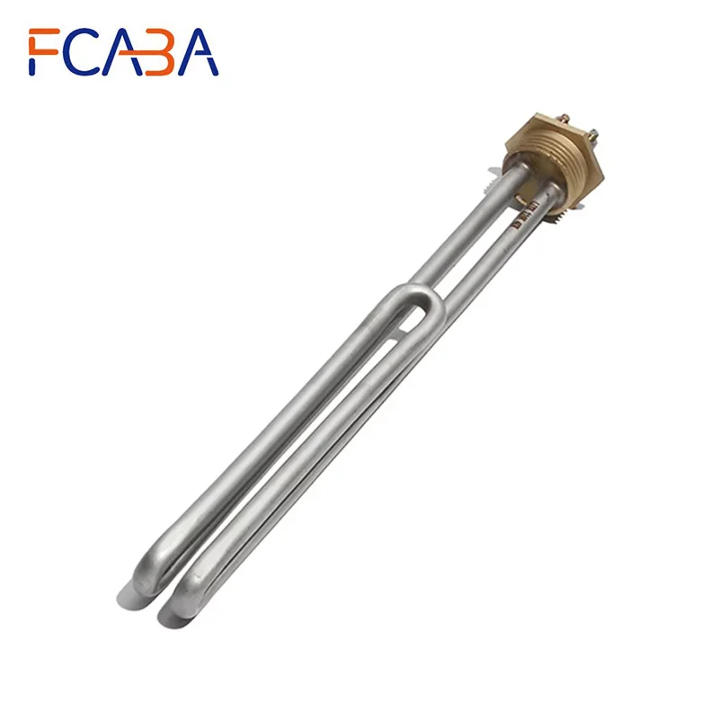 1 Inch/32mm/DN25 Stainless Steel Copper Head Heating Tube 110/220/380V Electric Heater Element for Water Boiler 1/2/3/4/6KW
