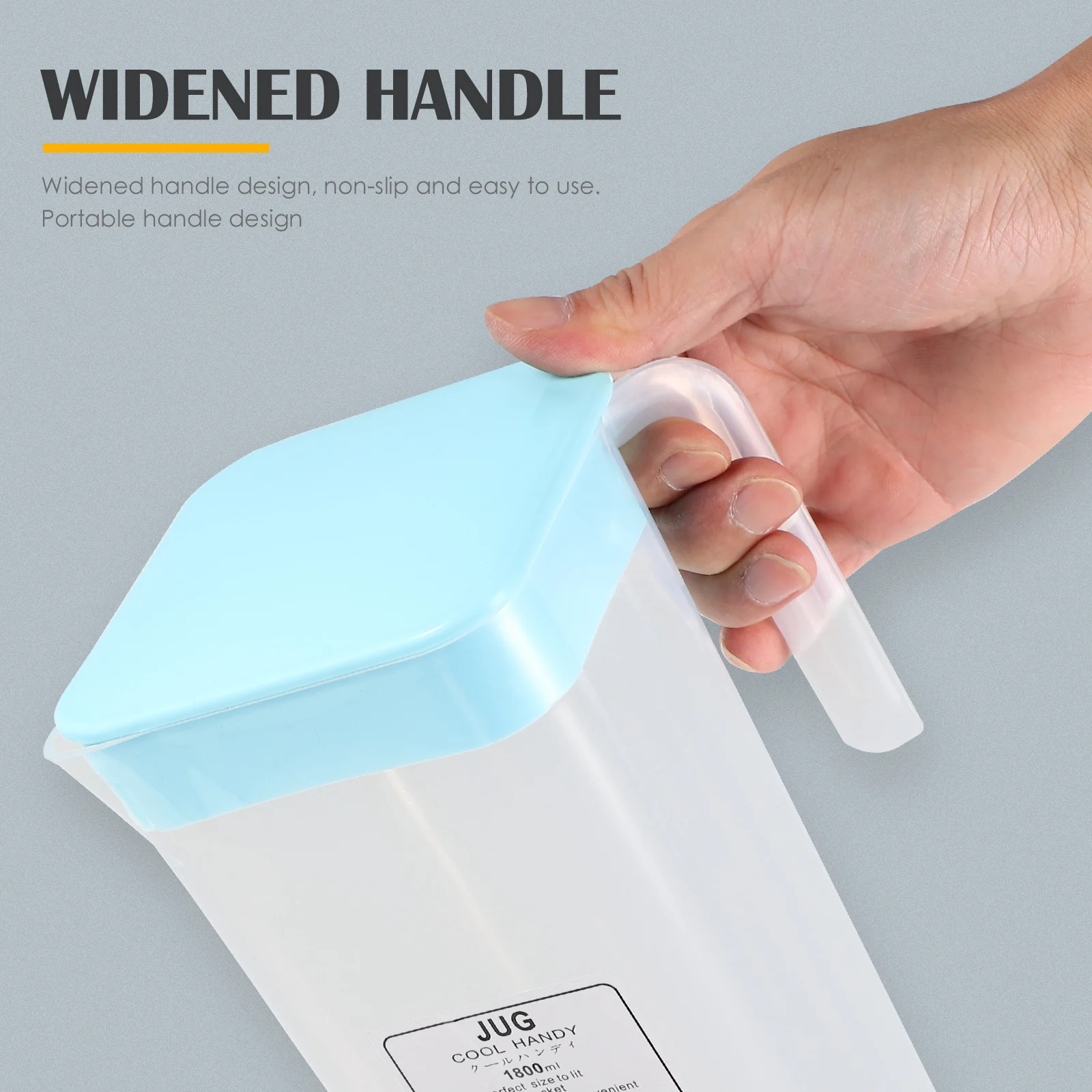 

Cold Water Pitcher Large Capacity Portable Water Jug Bpa-Free for Ice Tea Homemade Beverage Office Party