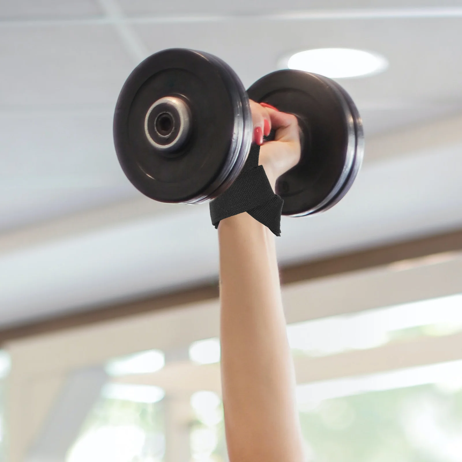 

2Pcs Wrist Support Band for Lifting Exercise Reinforced Workout Strap Lightweight Foldable Gym Accessory Comfortable Breathable