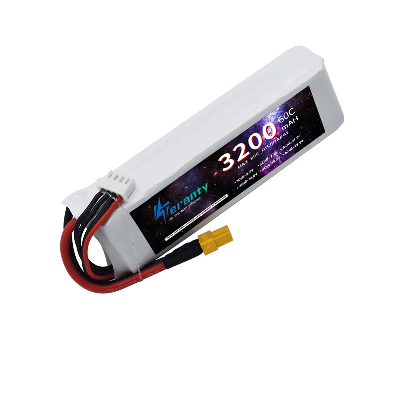 TERANTY 3S Lithium Polymer Battery 11.1V 3200mAh Lipo Battery 60C RC Car Drone Racing Hobby Rechargeable Quadrotor Accessories