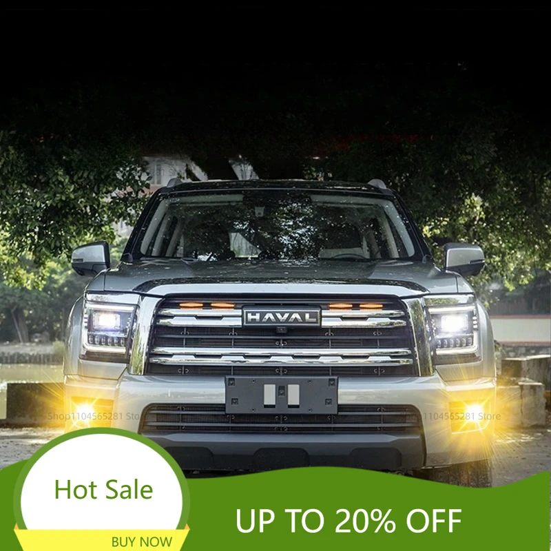 New For haval h5 Accessories 2023 2024 Car Front Fog Lamp Assembly LED Fog Lamp Daytime Running Light Yellow Bumper Light 2pcs