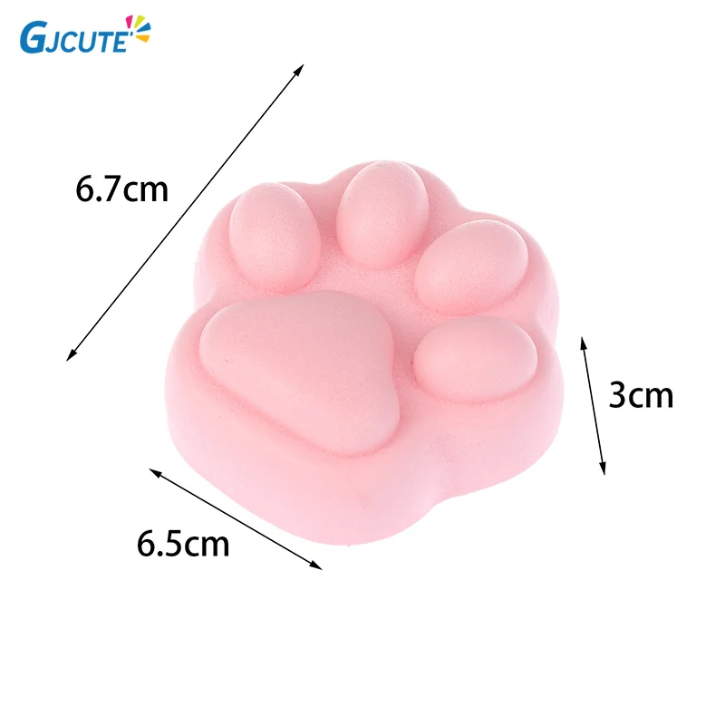 New Models Small Cat Paw Cute Pink Cat Foot Slow Rebound Wet Soft Suction Finger Pinch Decompression Squishy Toy Release Toys