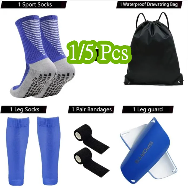 

1/5 шт. комплект, футбольная сумка для подростков, футбольные носки, мужские спортивные носки, футбольные носки, накладки на голени, футбольные тренировочные накладки на хвостовик, бандажные