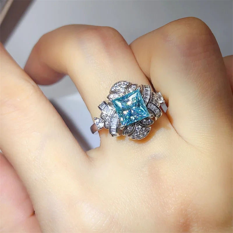 Luxury Platinum Solid Platinum Men's and Women's Gold Ring PT950 Diamond Exquisite
