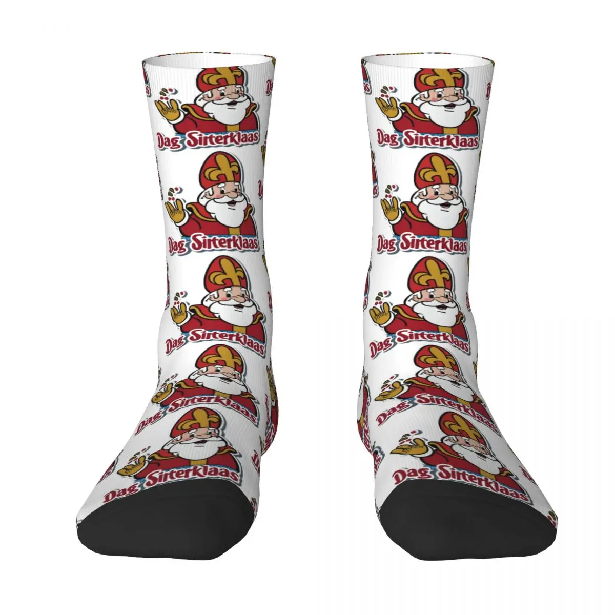 Merry Christmas Day Saint Nicholas Stockings Cartoon Pattern Socks Winter Anti Slip Socks Unisex Men Skateboard Quality Socks