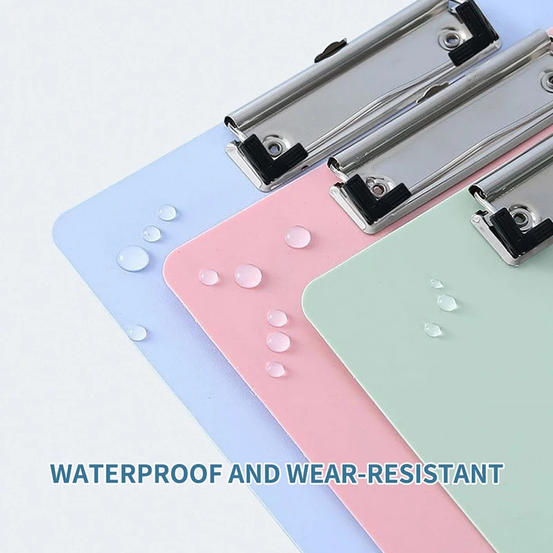 A4 Waterproof Clipboard Writing Pad File Folder Document Holder School Supply
