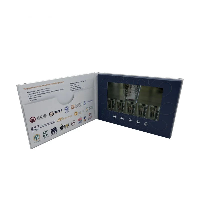 حسب الطلب. مخصص في المخزون 7 بوصة IPS شاشة A5 فيلم الإعلان الرقمي الترويجية بطاقة تهنئة الفيديو الصلبة Nego #4