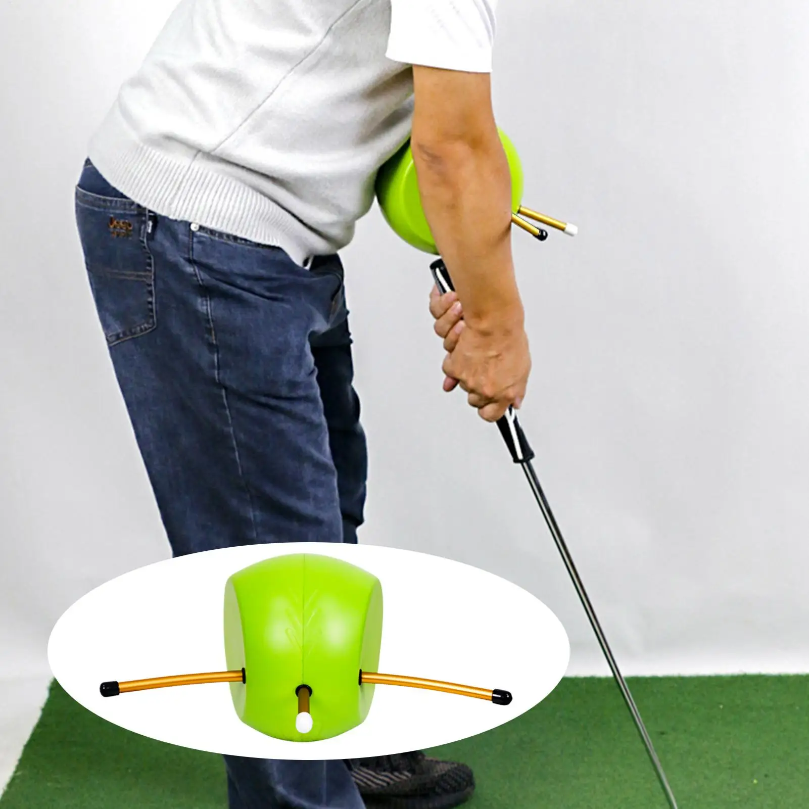 

Golf Swing Arm Postures Corrector Golf Swing Trainer Connecting Ball Swing Chicken Wings Corrector For Golf Chipping Accessories