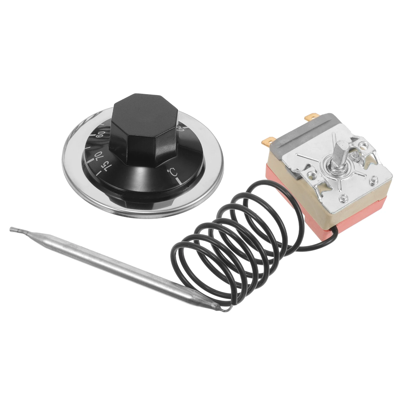 

Mechanical Thermostat 30-75°C 16A Temperature Controller Gas Oven Fryer Refrigerator Capillary Stove Range Adjustable Switch