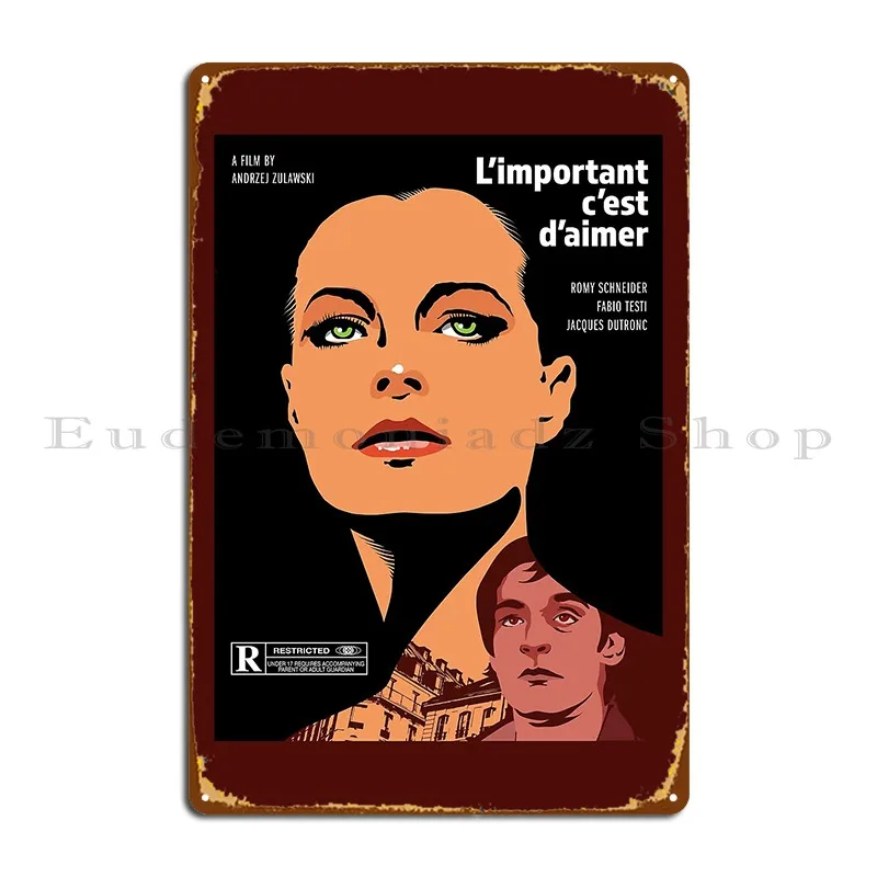 L Important C Est D Aimer, la cosa más importante, pintura de placa de Metal de amor, cartel personalizado oxidado, decoración de pared, cartel de estaño