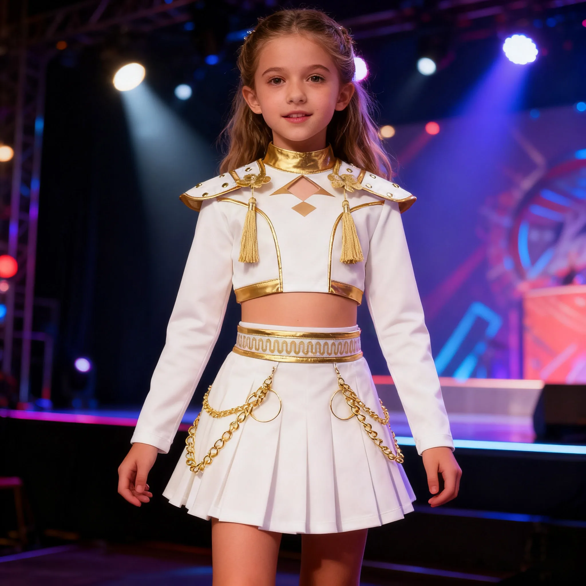 Anime Idol singer suits Kids Korean Style Cos Costume Hot Selling pop Uniform Outfit Show Children's top and bottom clothes set