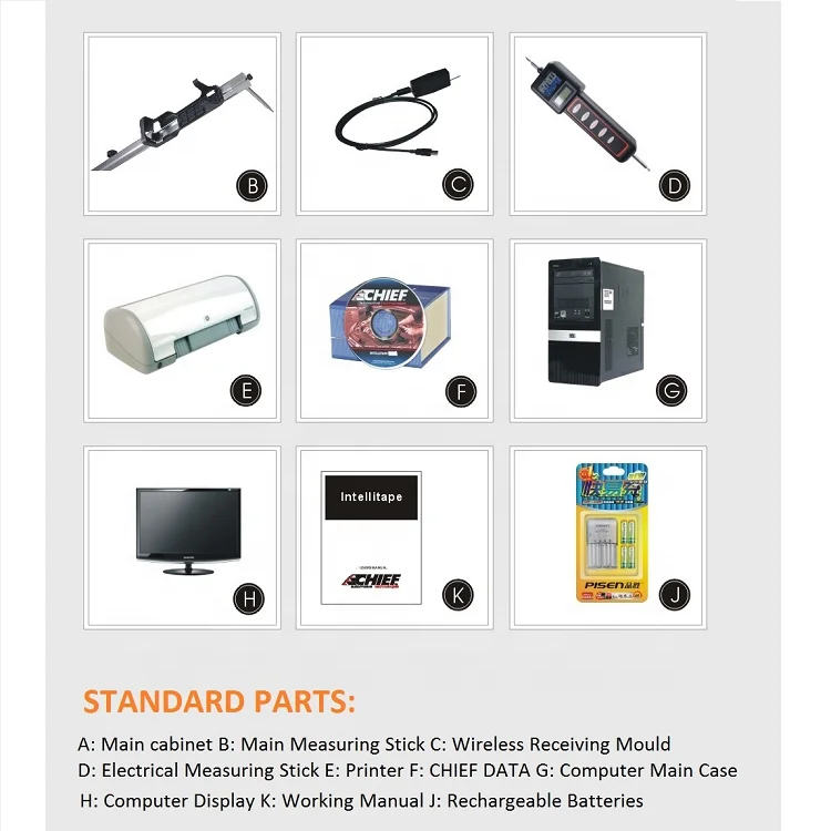Auto Repair Chassis Gauge / Car Body Collision Frame Machine Measuring System and Tools