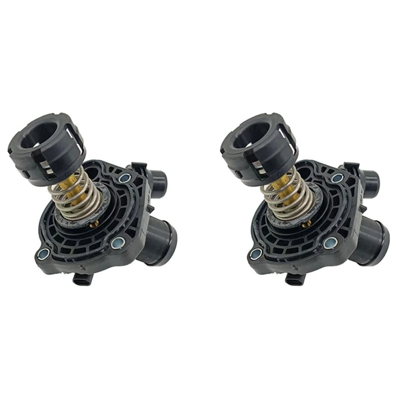 2X Car Engine Coolant Thermostat For BMW F45 X1 X2 Mini 220I 225I B38 B48 11518601366 11518623576