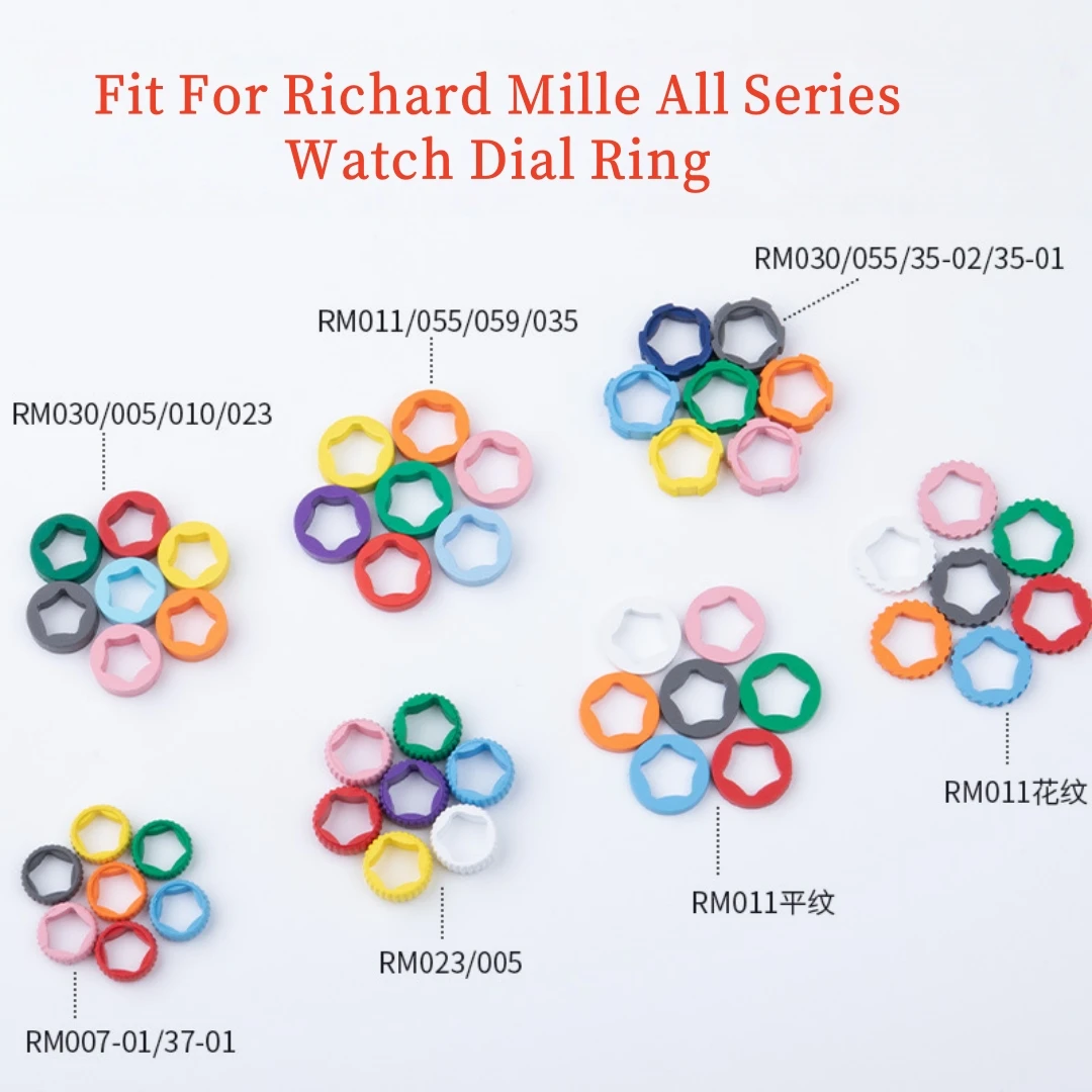 

FKM Rubber Watch Crown Ring for Richard Mille RM010 RM011 RM023 RM030 RM035 RM055 RM37-01 RM37-02 RM005 RM059 Replacement Bezel