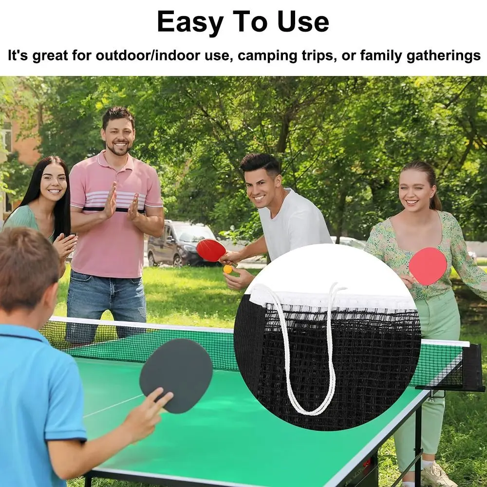 Sports Accessories Retractable Table Tennis Net Portable Polyester Table Tennis Replacement Net Net Rack Replace Office Desk