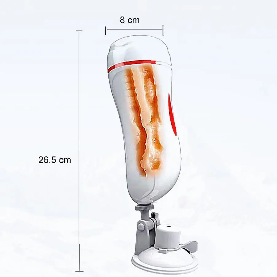 المزدوج قناة المهبل الشرج جهاز استمناء القضيب مضخة هزاز المهبل الاصطناعي جيب كس ذكر الاستمناء كأس الجنس لعب #6