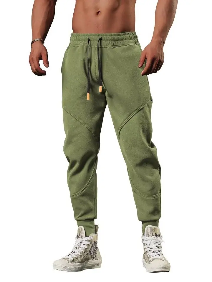 

Casual Spor Men's Sweatpants Autumn Winter Loose Fit Cuffed Long Trousers Running Fitn Training Elastic Waisand