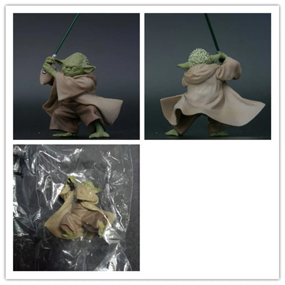 Disney film gwiazda kreskówki wojny mandaloriański mistrz YODA z mieczem zabawki figurki akcji kolekcja modeli akcesoria dekoracja na biurko