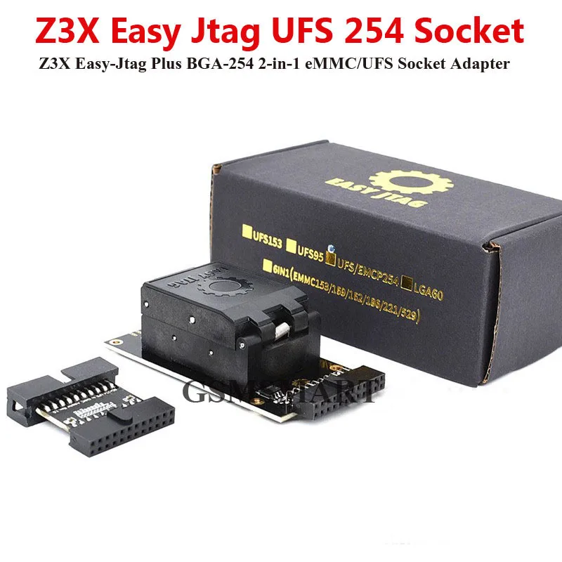 الأصلي سهل JTAG UFS BGA-254 2 في 1 محول UFS المقبس مع Z3X Easy Jtag Plus Box