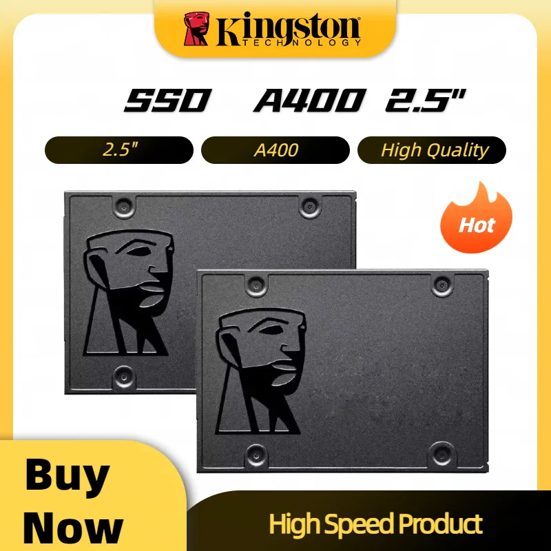 Kingston A400 SSD Internal Solid State Drive  256GB 512GB  2.5 Inch SSDs SATA III HDD Hard Disk for Laptop Desktop PC