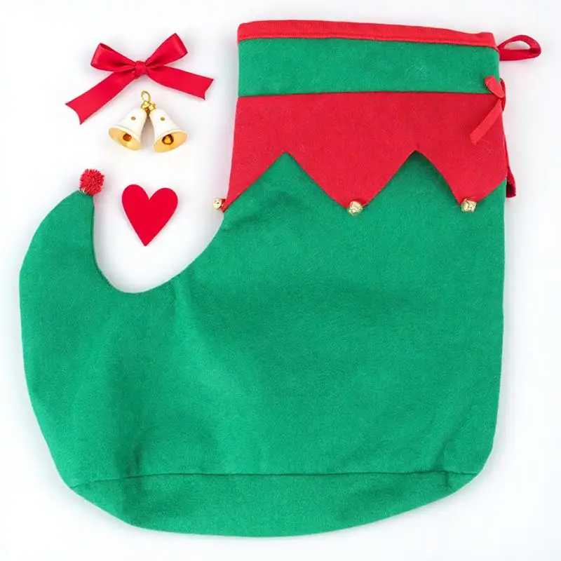 

1 шт., красные, зеленые туфли клоуна с колокольчиками, забавные сувениры для рождественской вечеринки, реквизит для фотосессии, новинка, костюмная обувь, праздничный праздничный аксессуар