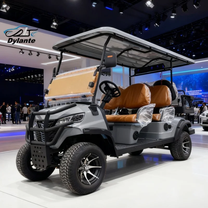 عربة جولف كهربائية للبيع بالجملة مع بطارية ليثيوم لمستشفى الفندق مع المصد الأمامي للزجاج الأمامي القابل للطي #2