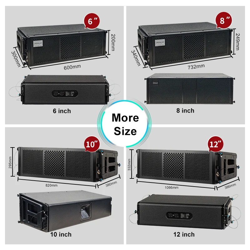 نظام صوت عالي الأداء مزدوج 6.5 مرحلة معلقة لحفلات الزفاف DJ غرفة الاجتماعات مكبرات صوت صغيرة عمودية احترافية