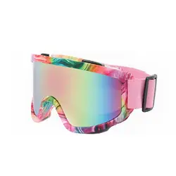 Double-layer Anti Fog Climbing Ski Goggles For Men Women Outdoor Large Frame Anti Wind Sand Colorful Polarized Sports Glasses